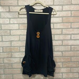 Project E Vintage - Navy - Sleeveless Tunic